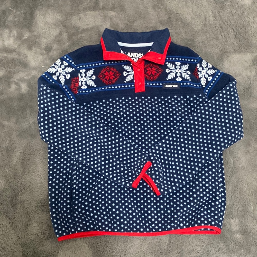 Lands End Festive Fleece